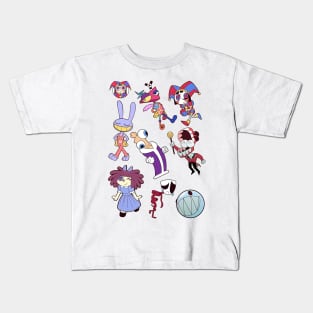 the amazing digital circus characters collection Kids T-Shirt